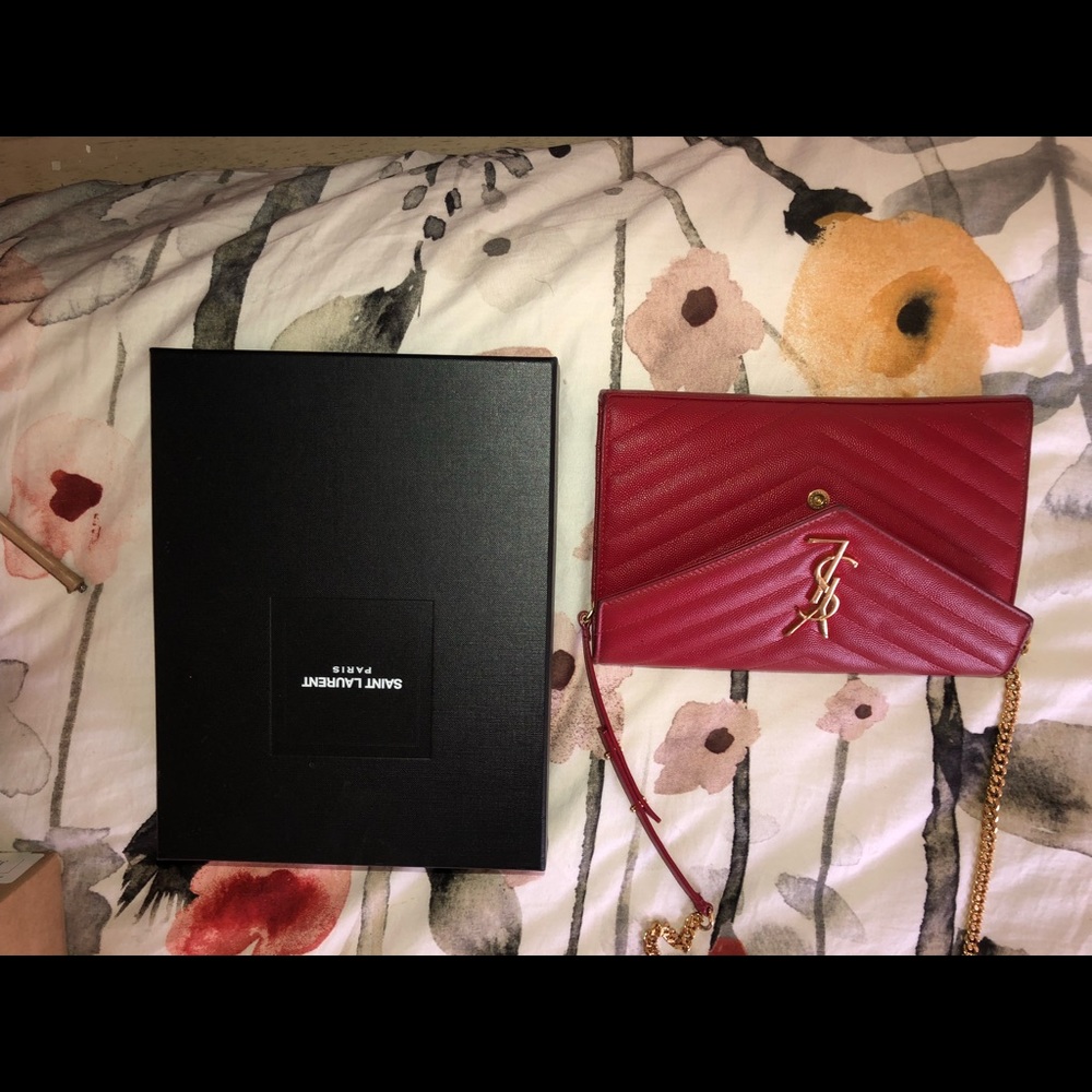 YSL chain bag size small